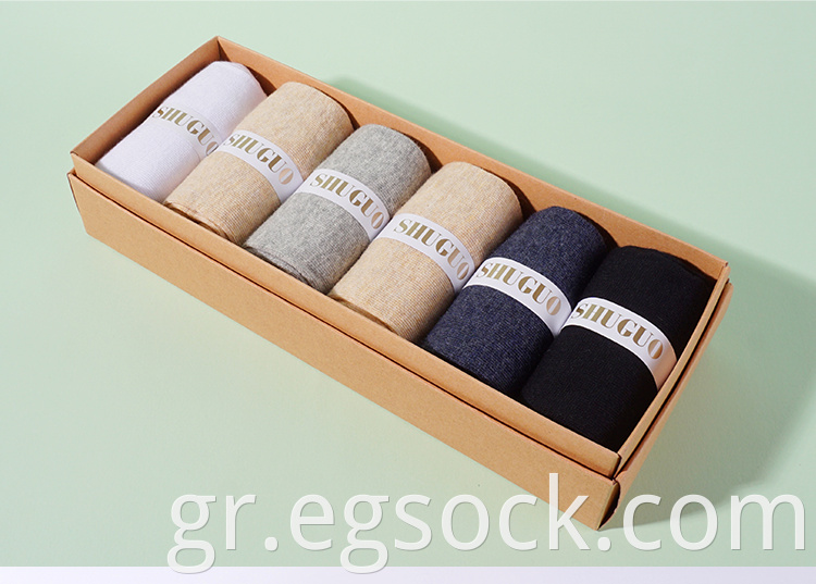 Business 98% Cotton Basic Style Socks